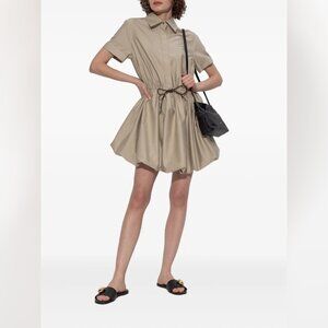 Loewe drawstring-waist bubble dress
